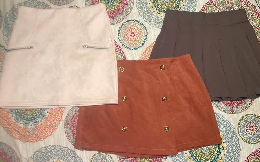 3 Women’s size M skirts (Brands: Hyfve Hyfve Hyfve & Wearever)